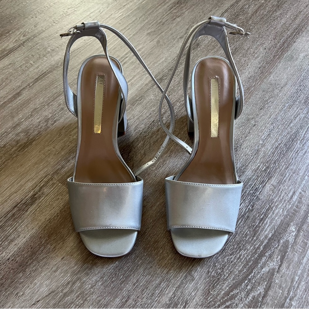 Silver Heels Bridesmaid Wedding Guest Shoes